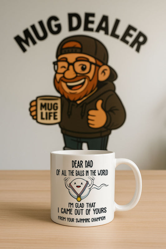Dear Dad – “Swimming Champion” Funny Father’s Day Mug
