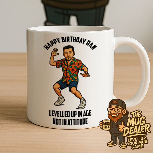 "Levelled Up in Age… Not in Attitude” Birthday Mug